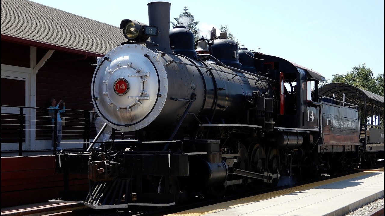 Steam Train Cab Ride In 1913 Baldwin Locomotive  Engine #14 | Fillmore & Western Railway