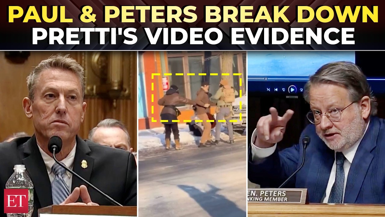 'This is the real video': Senators Rand Paul, Gary Peters dissect Pretti shooting footage at hearing