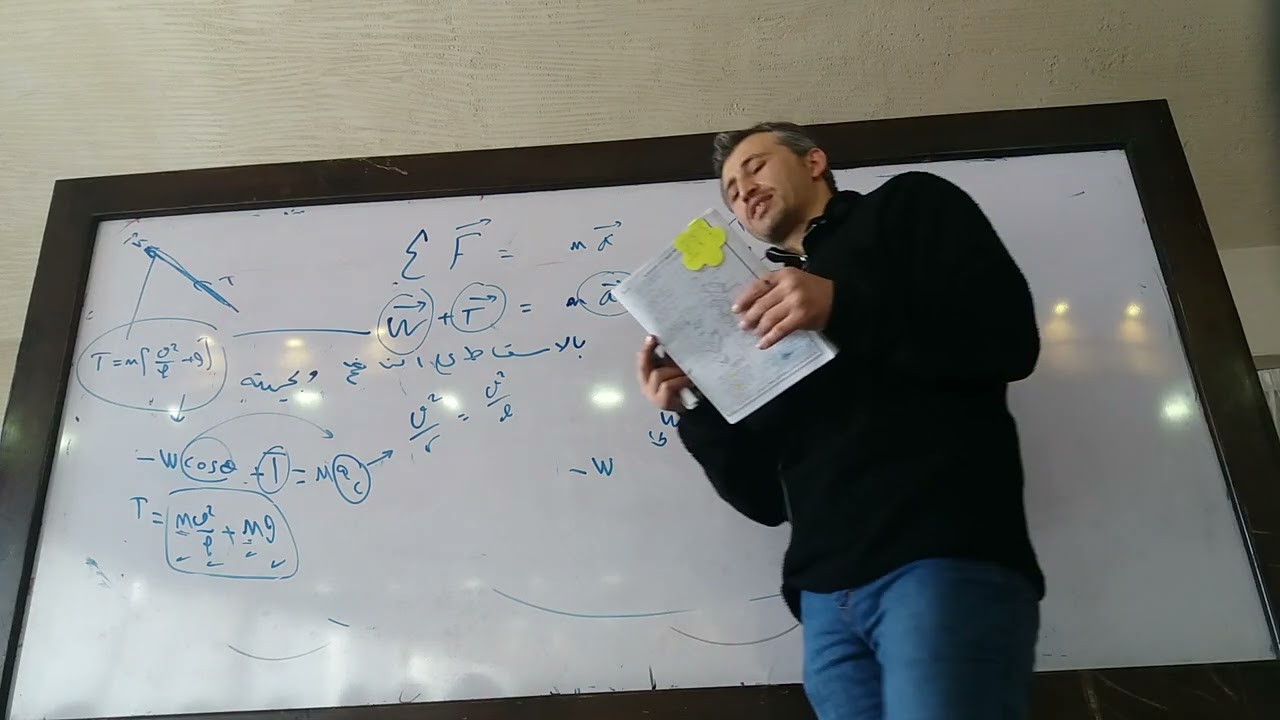 مكثفة الفيزياء المقطع السابع تتمة النواس الثقلي البسيط