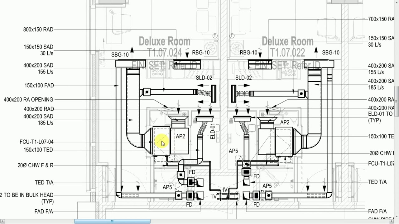 HVAC Drawing Details | Fan Coil Units - FCU
