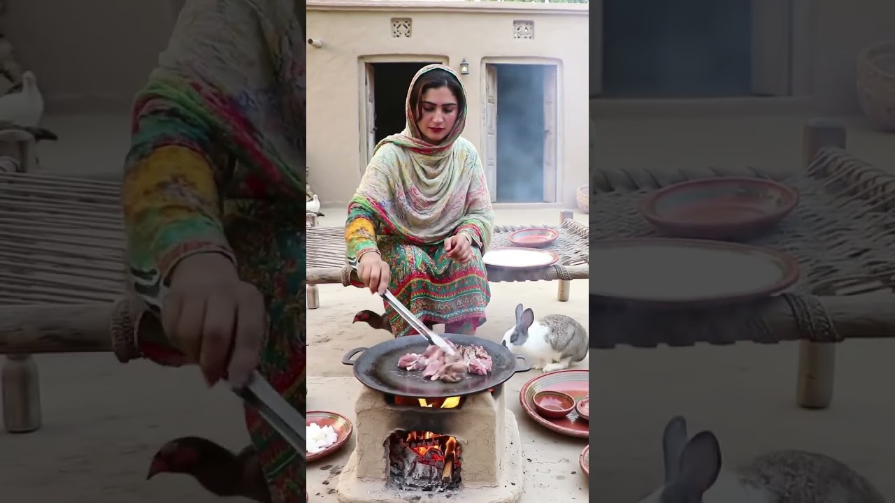 Pakistani Village Girl Cooking