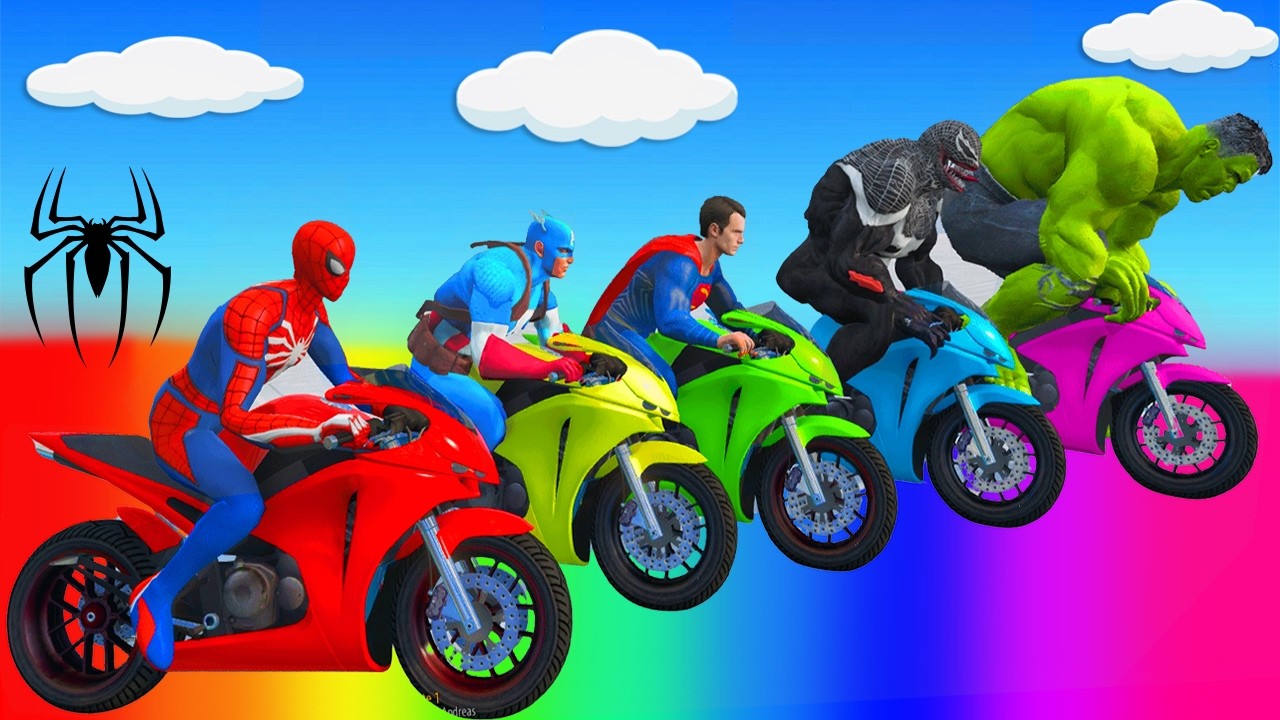 الرجل العنكبوت انقاذ باتمان Spider-Man Rescue batman vs iron man vs venom funny Game GTA 5 superhero