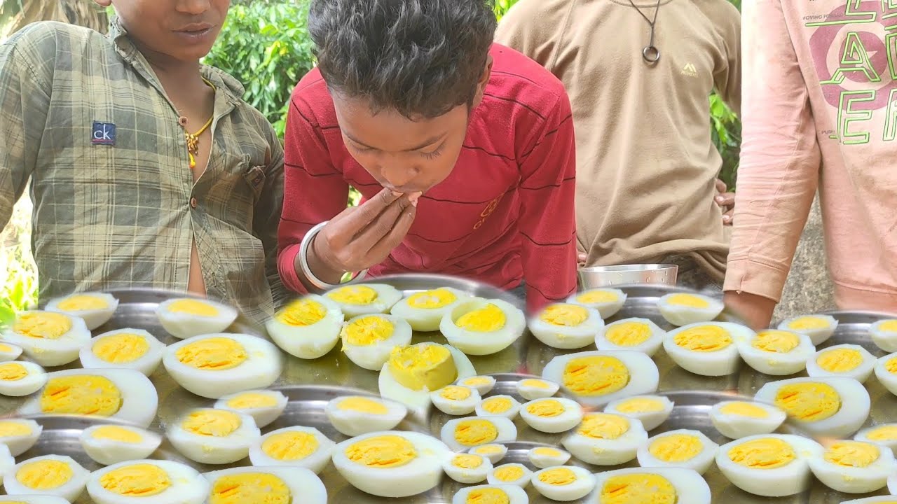6पिस उबला हुआ अंडा खाओ सबसे पहले और 1200रुपये कैश लेकर जाओ,महा मुकाबला सबसे पहले खाने का,egg eating 