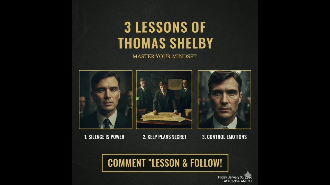 3 Dangerous Lessons from Thomas Shelby | Dark Psychology 🌑. 