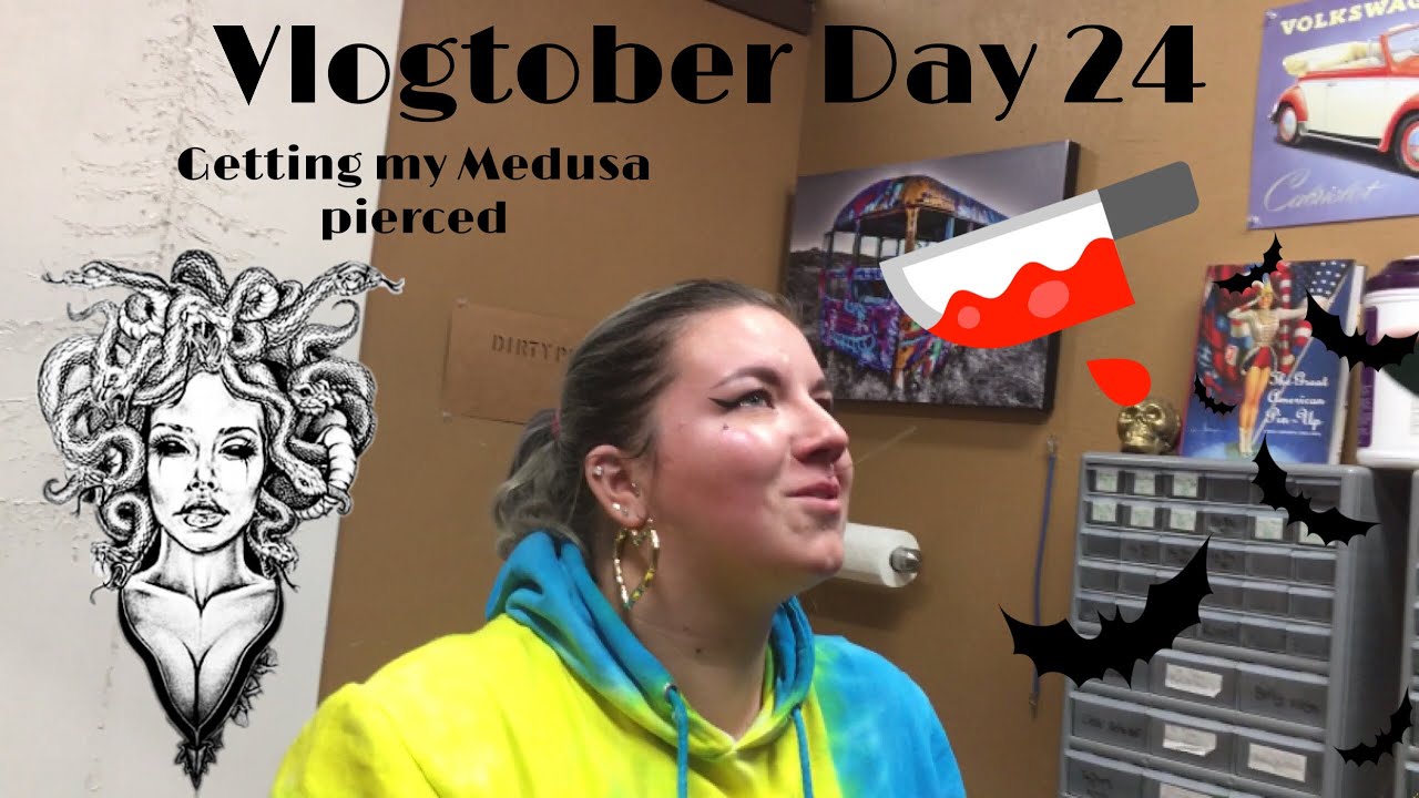 Getting My MEDUSA PIERCED! | Best Friend Date | Vlogtober Day 24