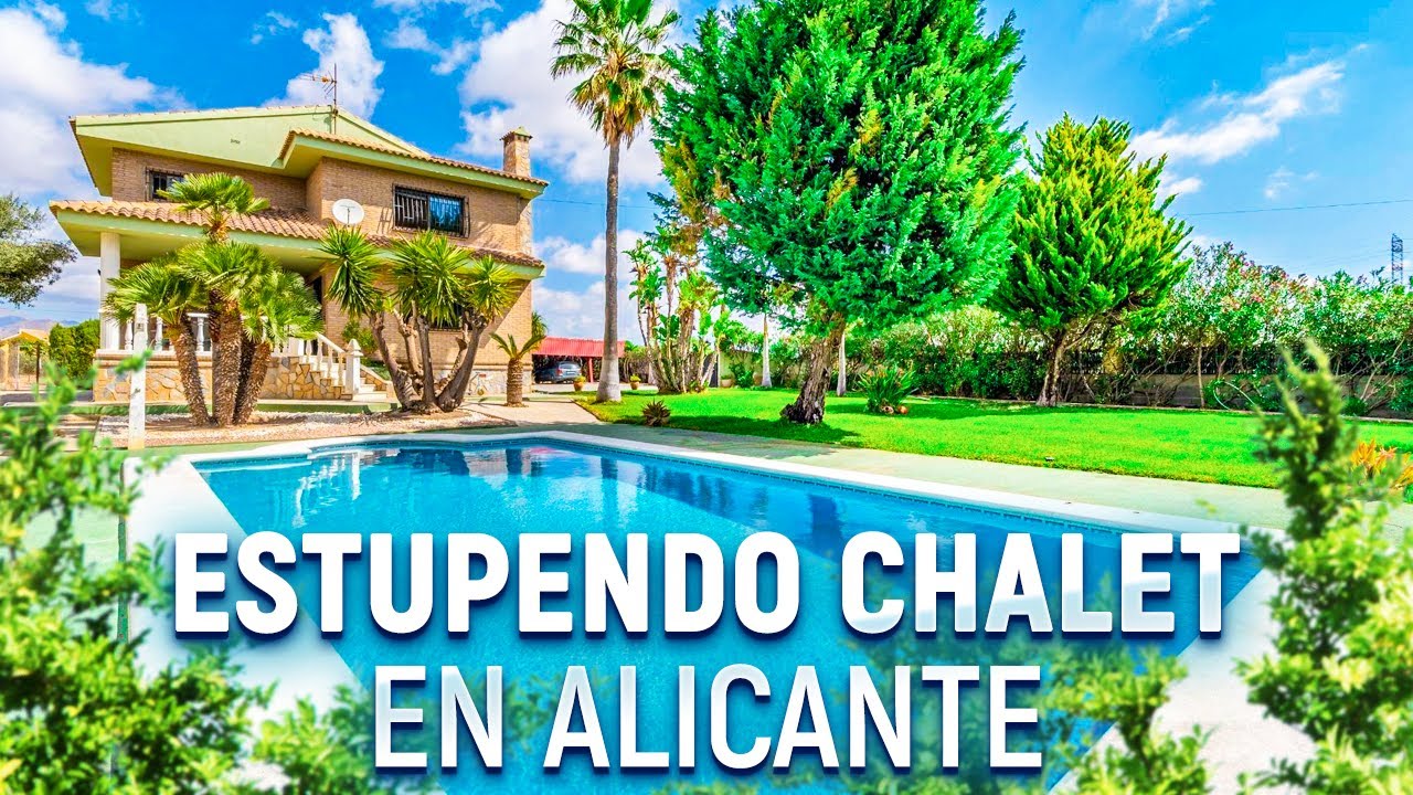 Espectacular Chalet en Mutxamel Alicante. Con Piscina, Jardín  y Parcela | Inmobiliaria Alegria