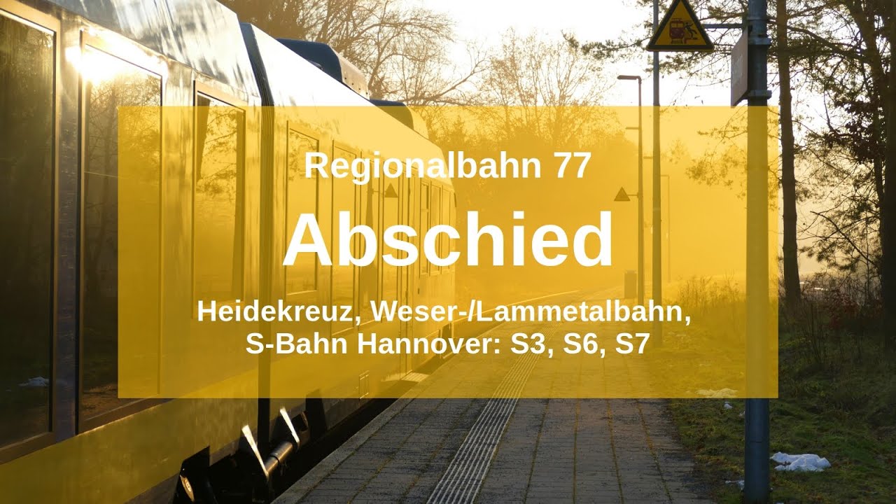 RB77: Abschied auf dem Heidekreuz, Weser-/Lammetalbahn und S3, S6 und S7 vom Erixx, NWB, DB Regio