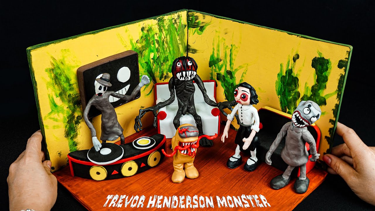 All TREVOR HENDERSON Monsters creepy in a scary Room with Clay 1001 - Part 2