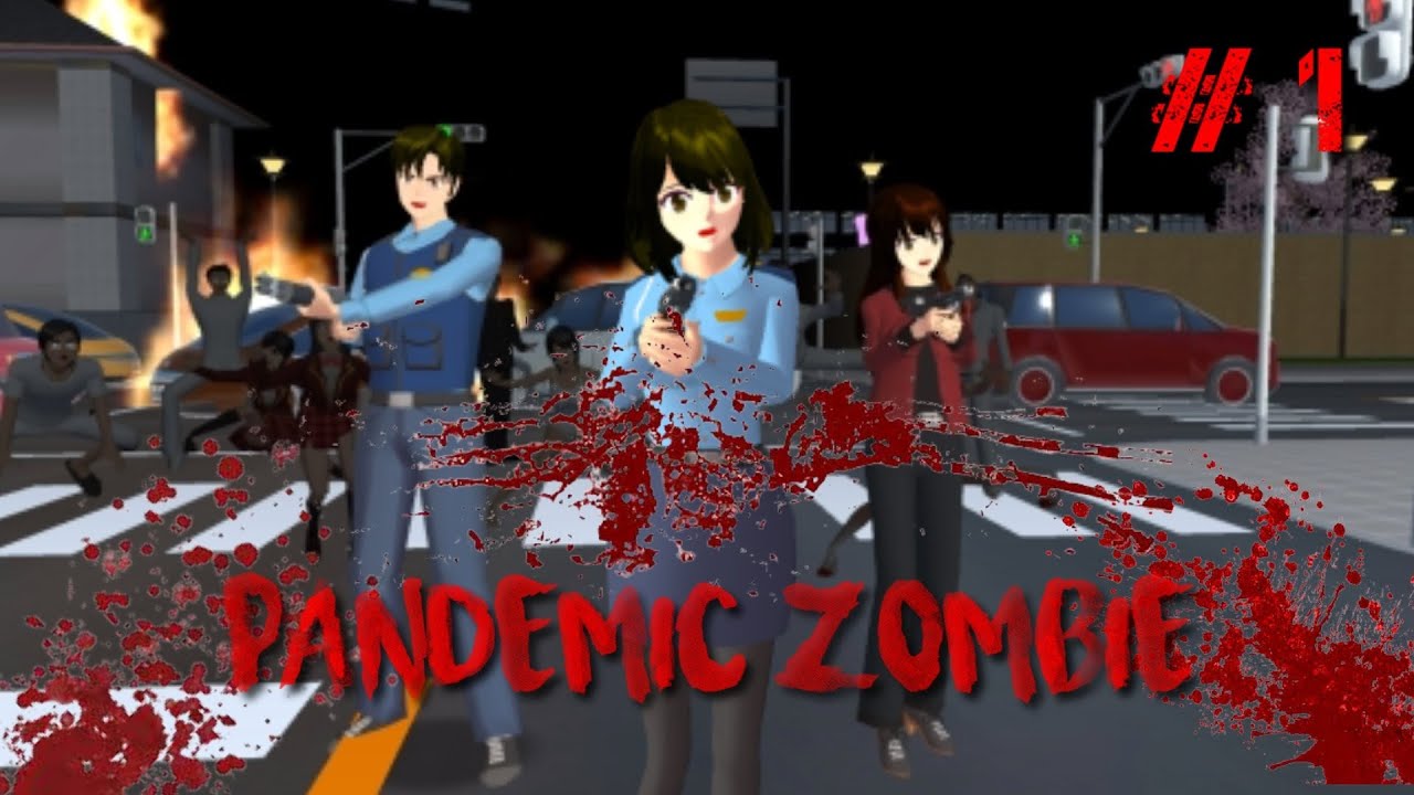 PANDEMIC ZOMBIE - SAKURA SCHOOL SIMULATOR [FILM PART 1] // ENG SUB// SUBTITLE INDONESIA #Zombie #SSS
