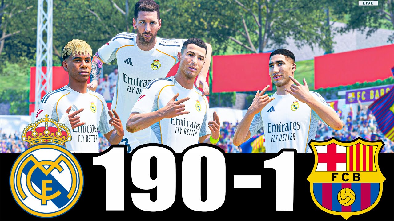 RONALDO, MESSI, LAMINE YAMAL, MBAPPE ALL BEST PLAYERS IN THE WORLD PLAYING TOGETHER | MESSALDO FC 26