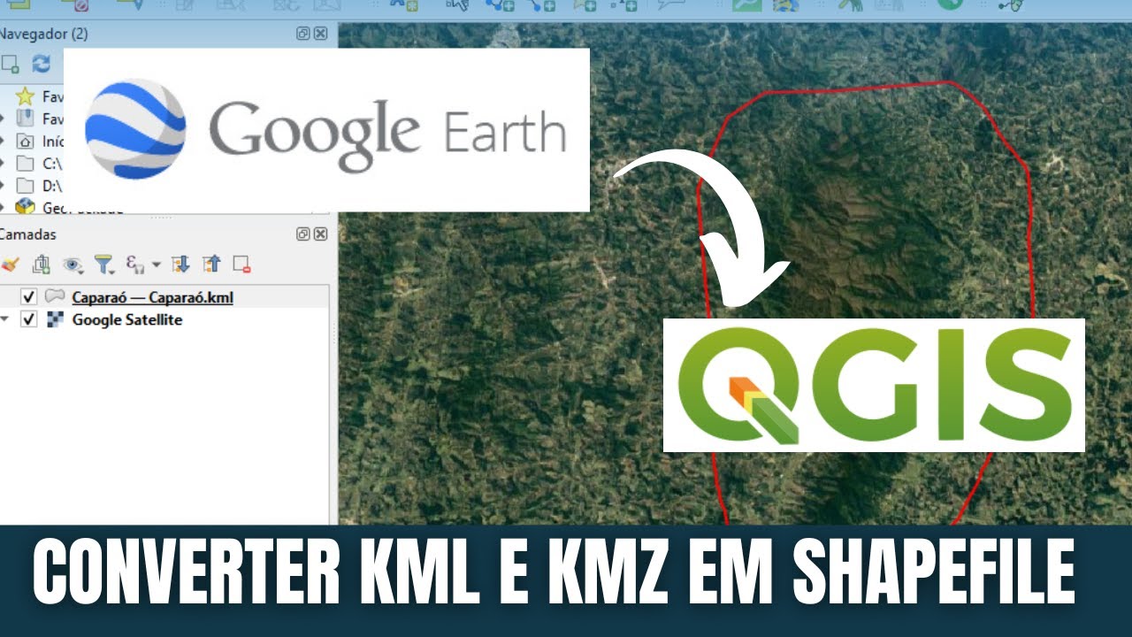 Como abrir KML e KMZ no QGIS e converter para SHAPEFILE