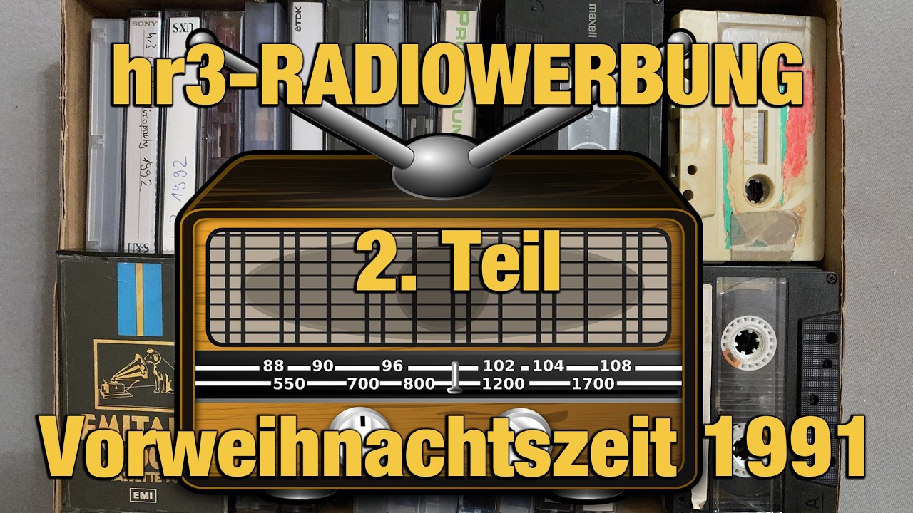 Mehrere Blöcke Radiowerbung von hr3, Vorweihnachtszeit 1991, Teil 2