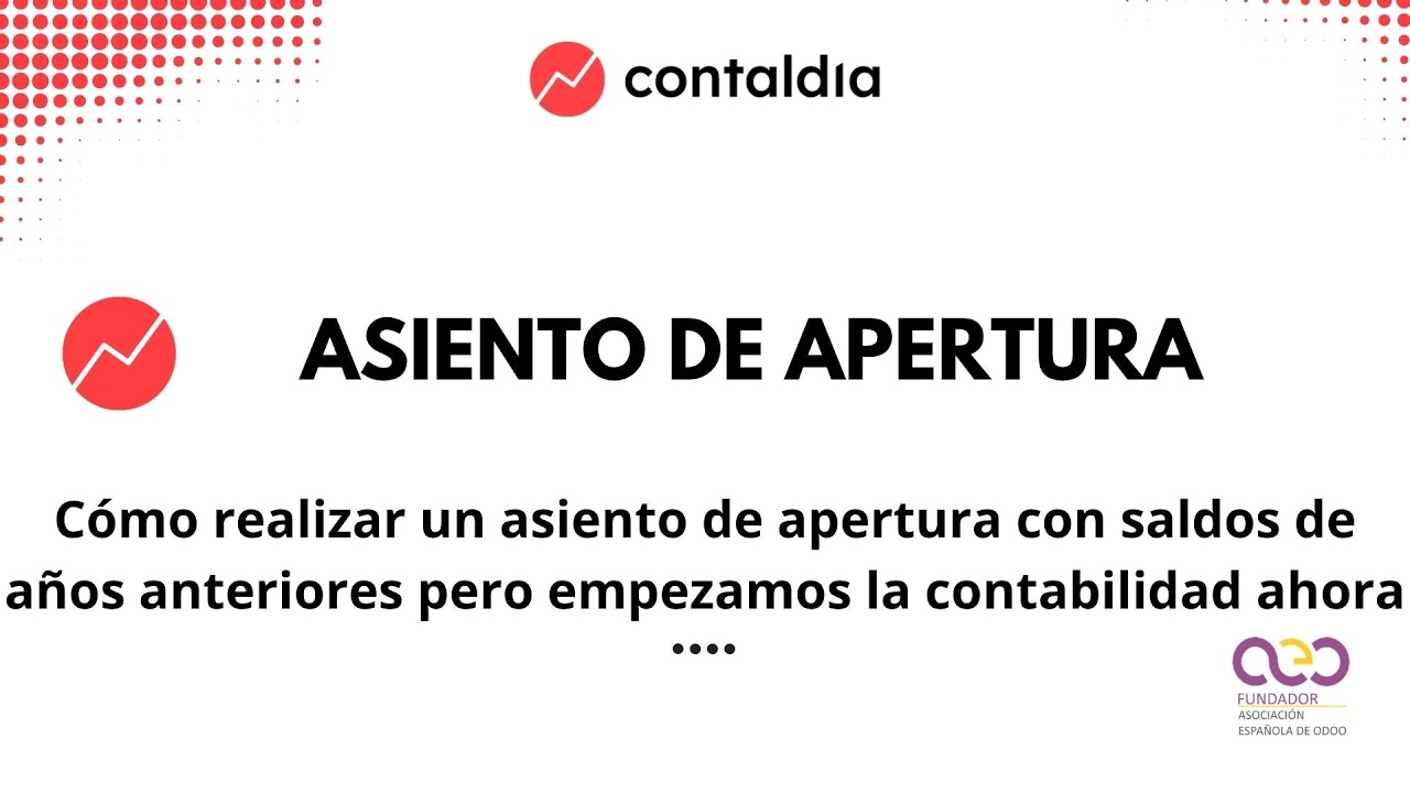 Odoo asiento de apertura con saldos anteriores y saldos bancos cuadrados