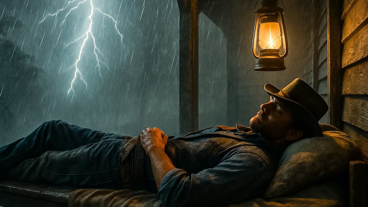 Rainstorm on a Porch for 8 Hours of Deep Sleep RDR2 | Rain Sounds for Sleeping ASMR 