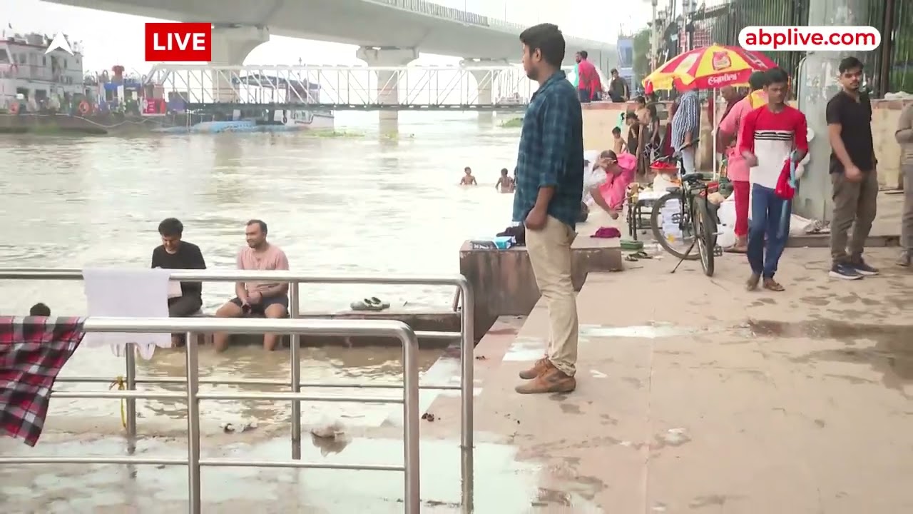 Bihar News: पटना- गंगा नदी का जलस्तर खतरे के निशान के हुआ बराबर, नदी का दिखा रौद्र रूप | ABP News