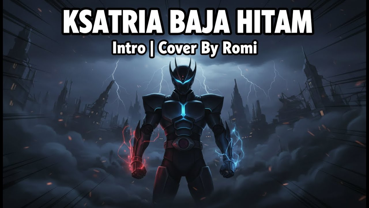 KSATRIA BAJA HITAM OPENING (Ksatria Batang Hitam) | INTRO ROCK COVER BY ROMI | NOSTALGIA ANIME