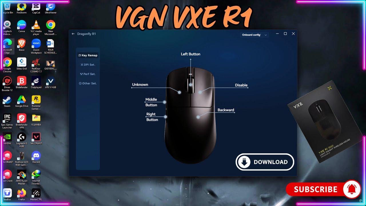 Настройка мыши VGN VXE R1: загрузка программного обеспечения (2 простых способа)