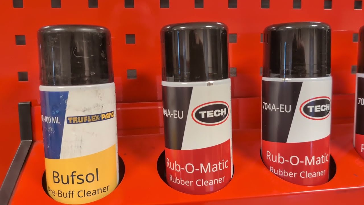 Czyszczenie i odtłuszczanie gumy - płyn TECH Rubomatic vs. Bufsol