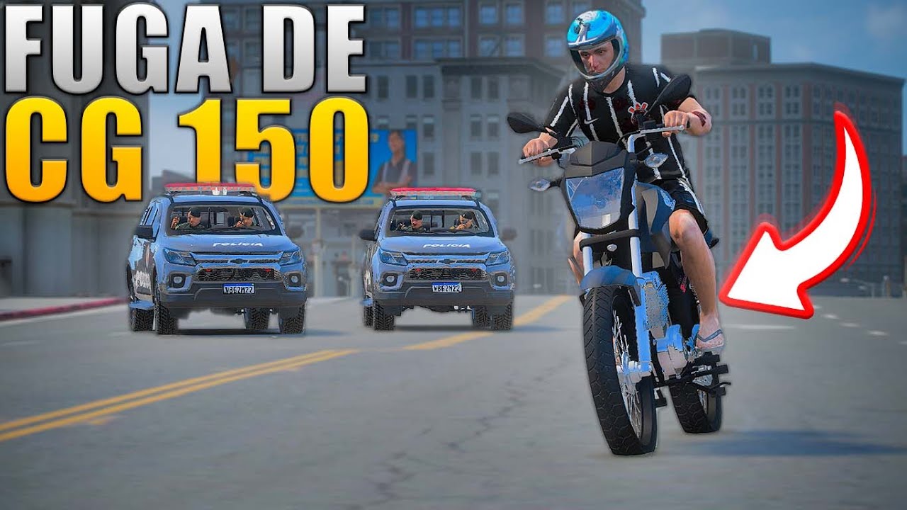FUGA DE CG FAN 150 (Séra que deu certo????) - GTA V MODS