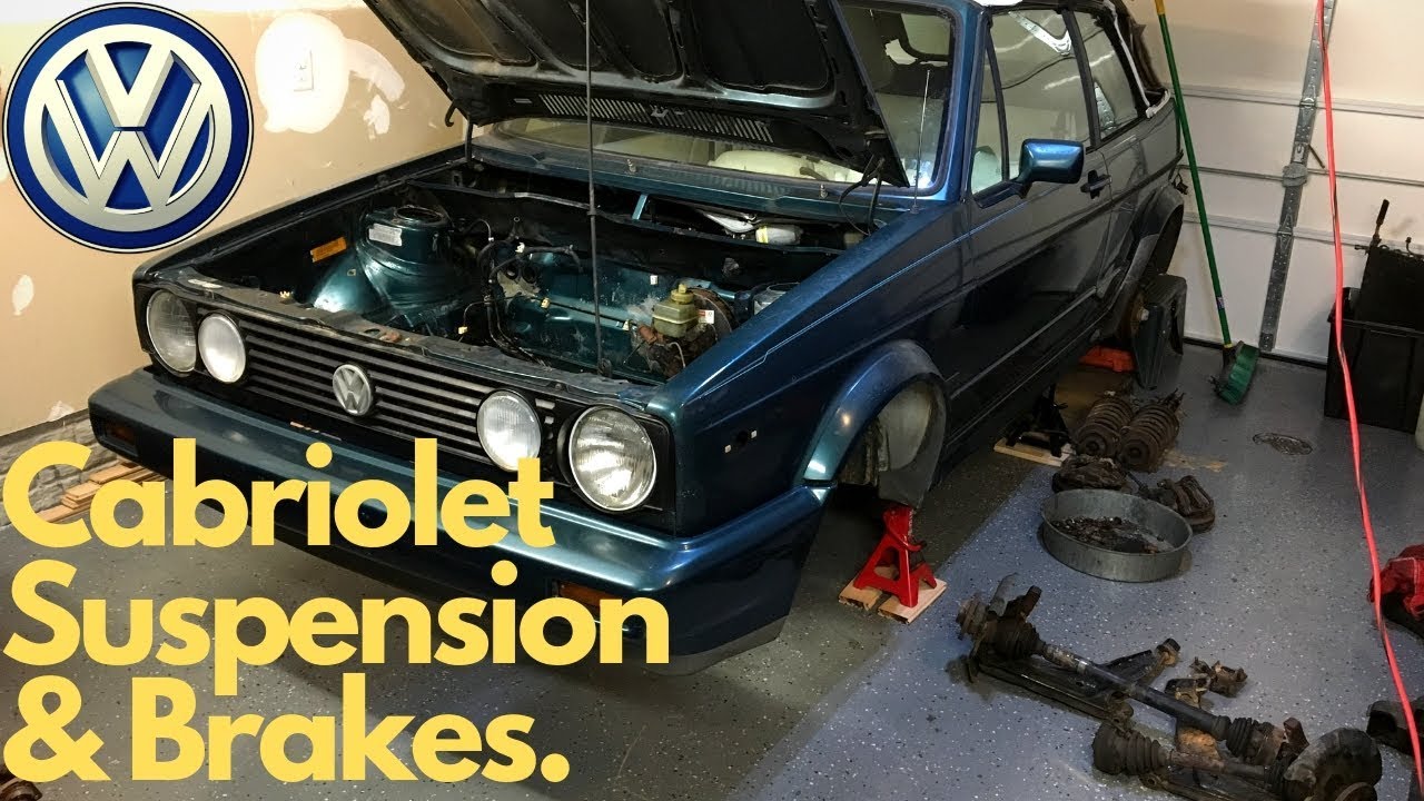 Volkswagen Mk1 Cabriolet Swap Front Suspension and Front Brakes