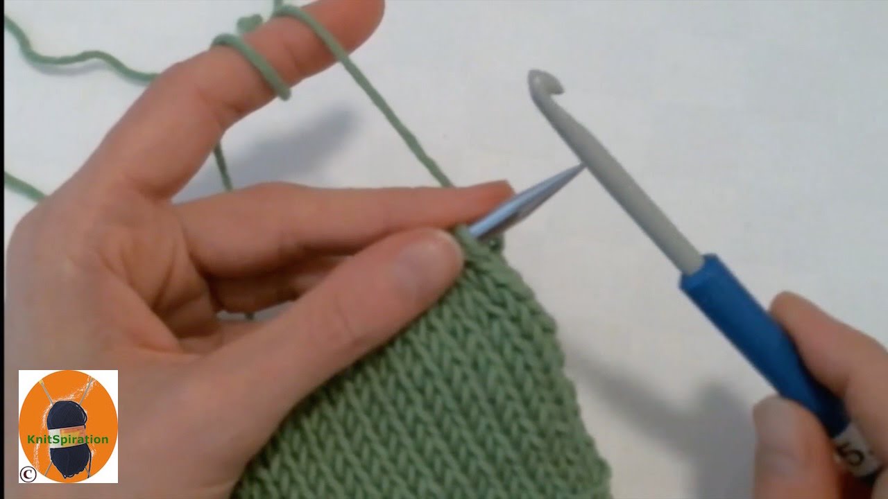Stricken wir! Basics 20 - Abketten mit Häkelnadel (Binding off with crochet hook)