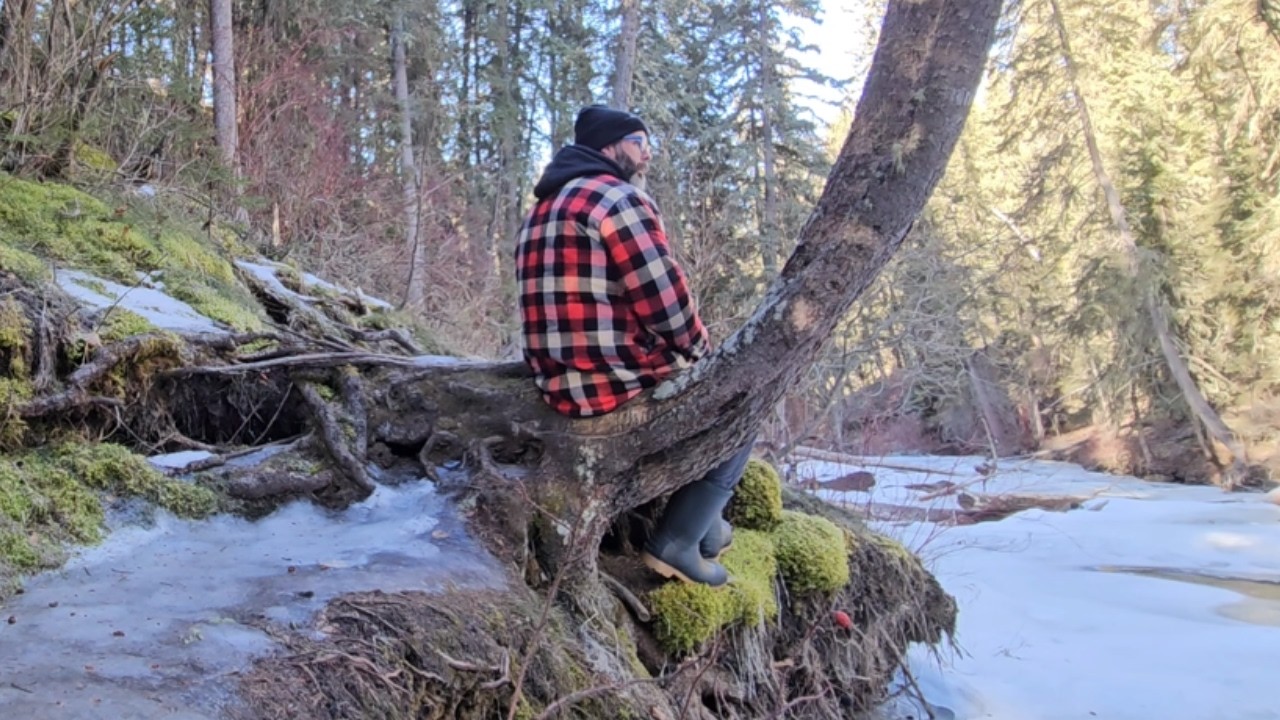 4-Minute Meditative Nature Walk | Flowing River & Forest Escape | 4K