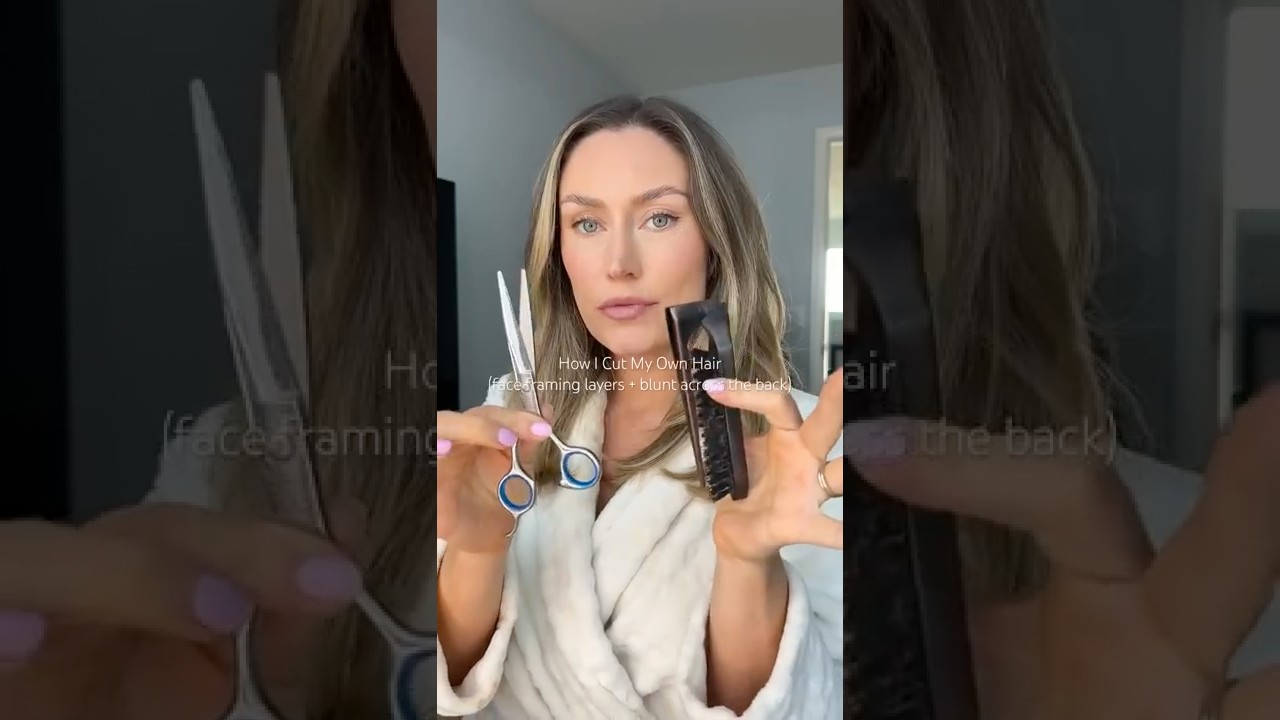 Как я подстригся сам (слои, обрамляющие лицо + ровная стрижка сзади) #стрижкасвоимируками #урокип...