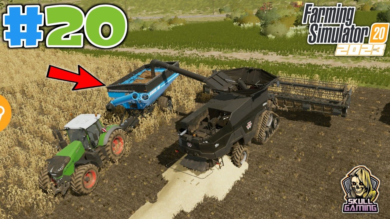 FS20, Timelapse Ep-20. Combine Harvestor Multiplayer in Farming Simulator 20 @SkullGaming5520