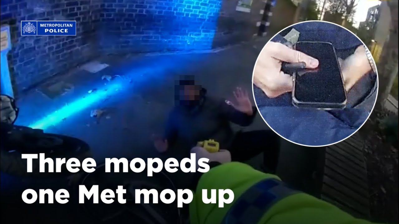 Three mopeds, one Met mop up
