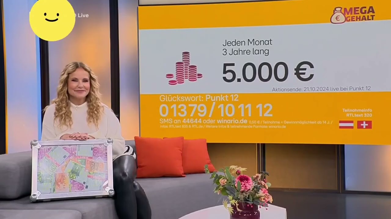 Katja Burkard Shines in leather leggings on RTL Morning News