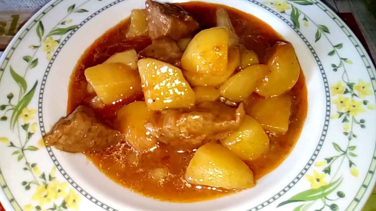 Darke me patate dhe mish