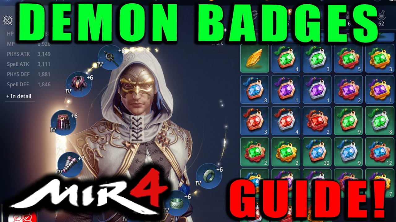 MIR4 - What Are Demon Badges?  How to Gain Power and Gold!  Demon Badge Guide!