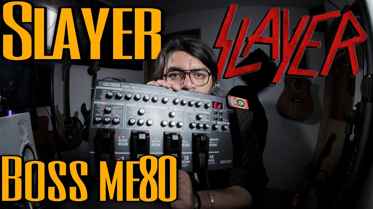 Slayer - Seasons in the abyss- Emulando el tono de Jeff Hanneman -  [BOSS ME80] - #bossme80
