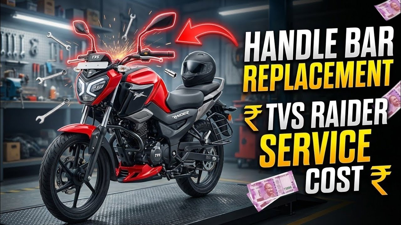 TVS Raider Handlebar Change | Handle Bar Price and Replacement | TVS Raider 125 Service Cost
