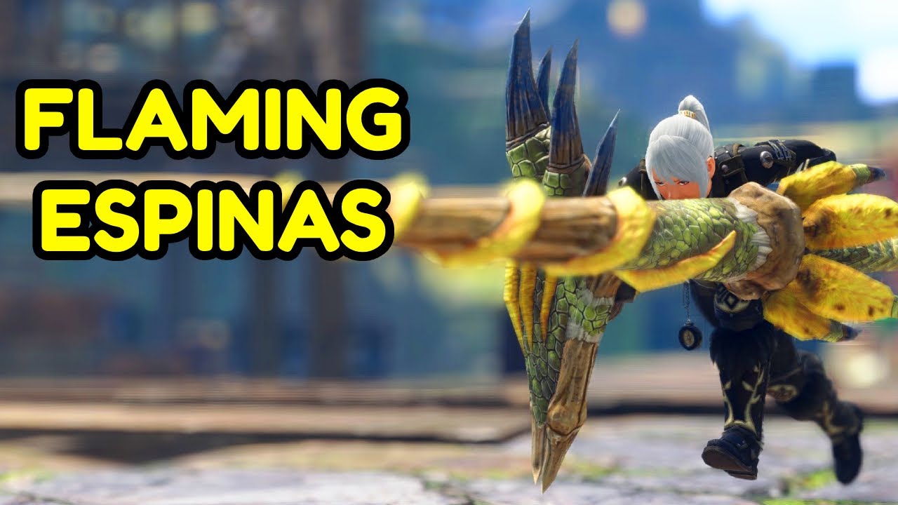 Fighting Flaming Espinas With The Lance In Sunbreak