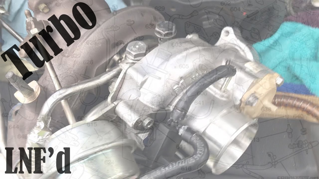 2.0 l LNF Turbo Engine Teardown: Turbo Removal