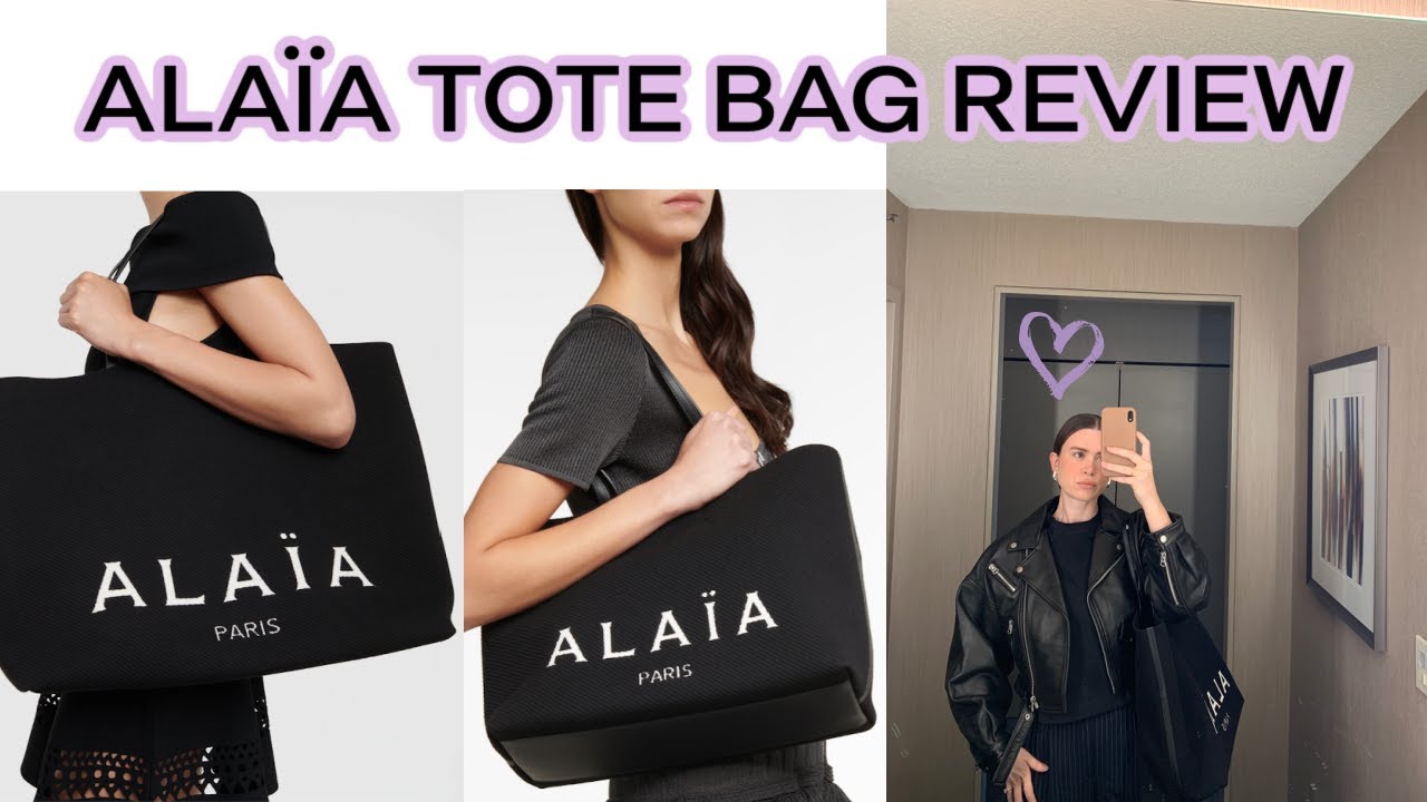 ALAÏA Large Knitted Tote Bag Unboxing +Review from MYTHERESA