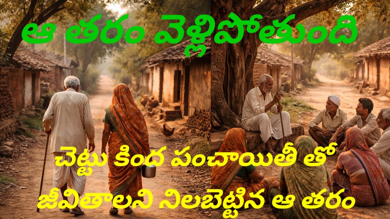 ఆ తరం వెళ్లిపోతుంది- ఛేట్టు కింద పంఛాయితిల తో ఎనోో జీవితాలని నిలబెట్టిన ఆ తరం మళ్లి తిరిగి రాదు#90s
