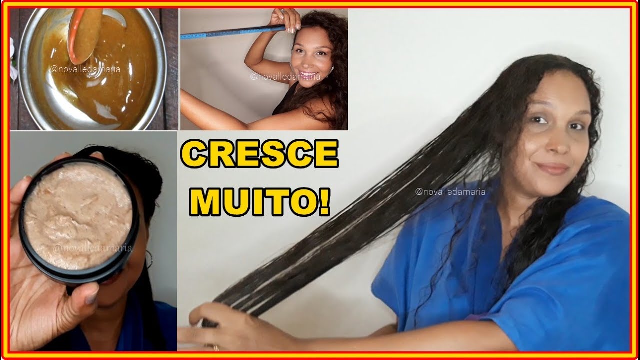 MÁSCARA ULTRA HIDRATANTE QUE FAZ O CABELO CRESCER MAIS RAPIDO! USE NA RAIZ E NO COMPRIMENTO!