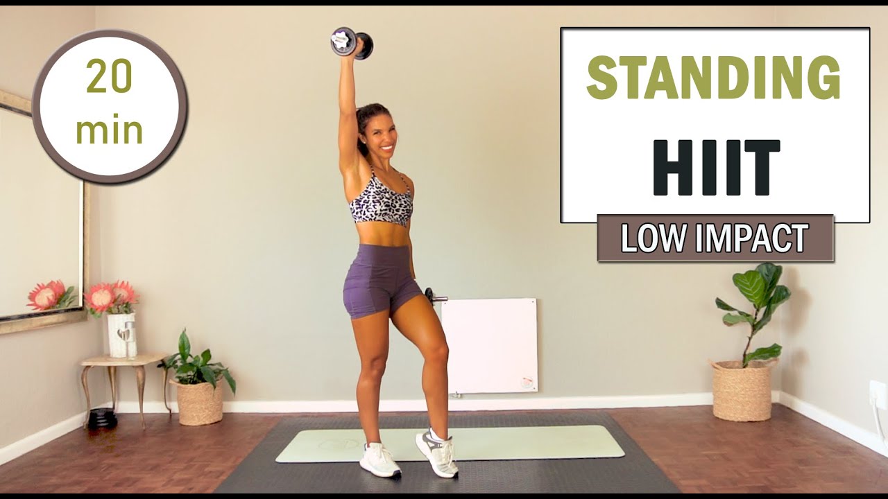 20 min Standing Full Body Dumbbell HIIT Workout | Low Impact | At Home Workout | The Modern Fit Girl