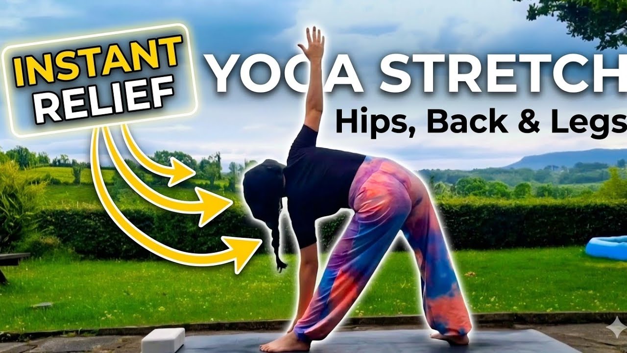 Gentle yoga to release tension in our hips back and legs 