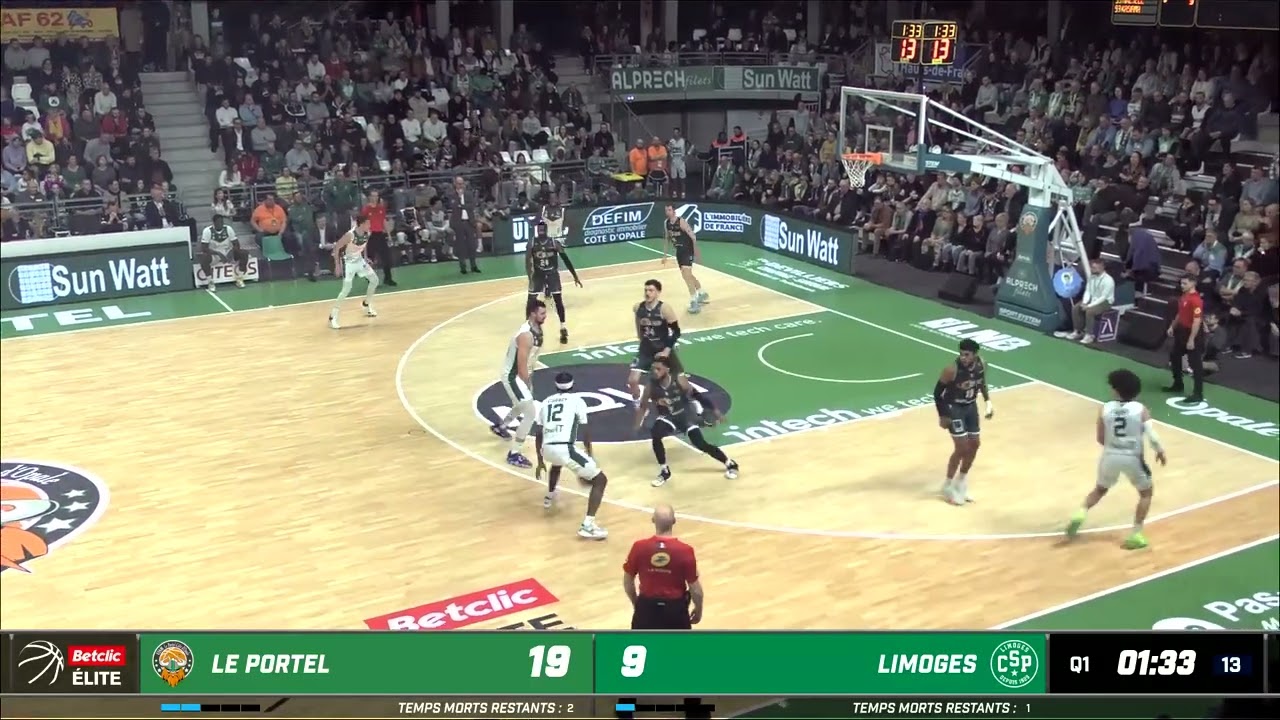 Terry Allen Full Game: ESSM Le Portel vs Limoges CSP Elite Betclic Elite 1-20-22
