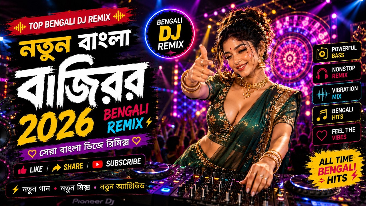Bengali DJ Songs Remix 2026 🎧 Top Viral Bengali Party Mix | Bass Boosted