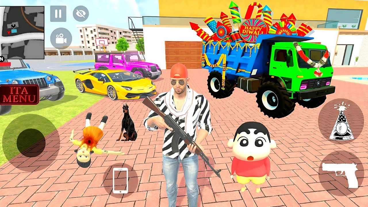 🤩 Shinchan Laya Franklin Ke Liye Patakhe Wala Truck 💥🤯 Indian Theft Auto Simulator Game 