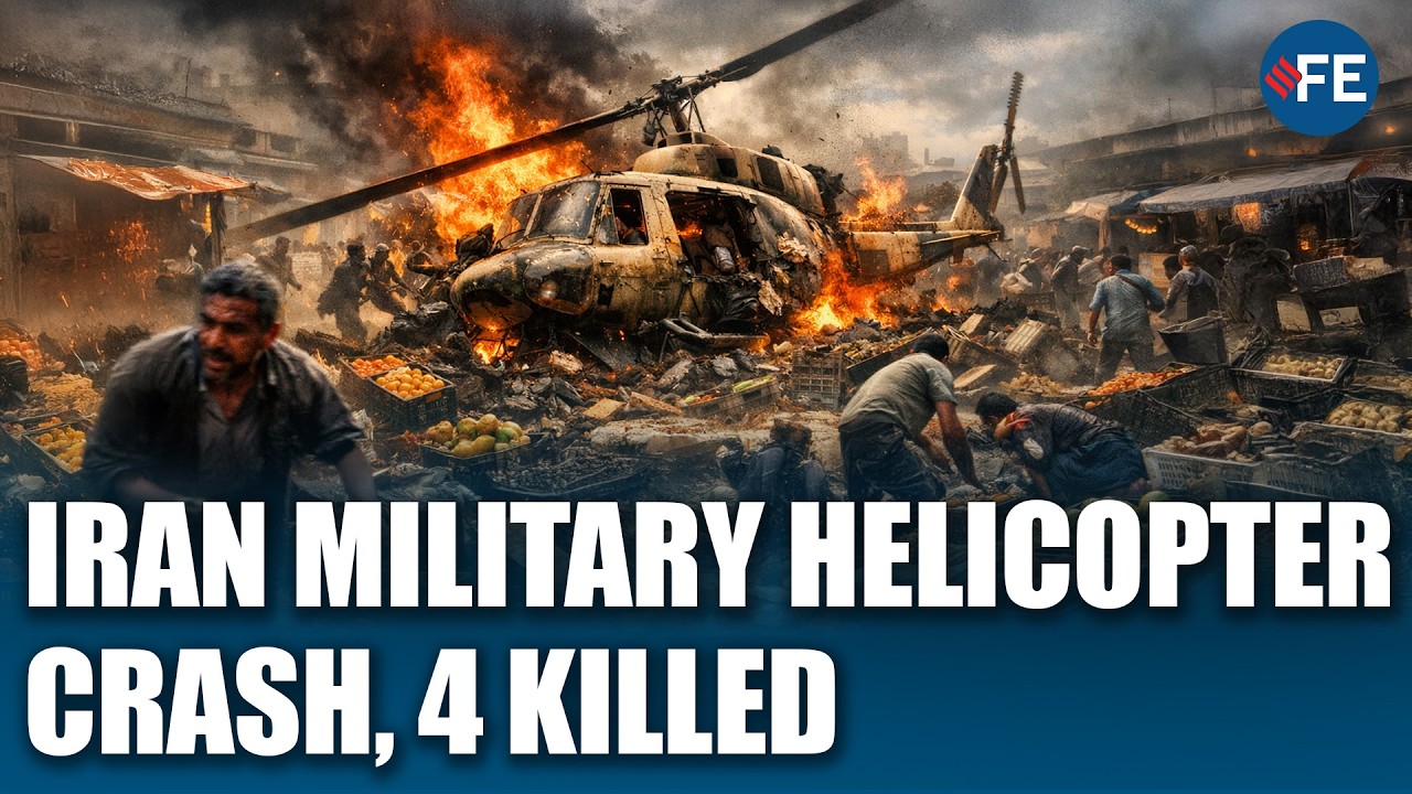 Military Helicopter CRASHES Into Iran Market, Four Dead