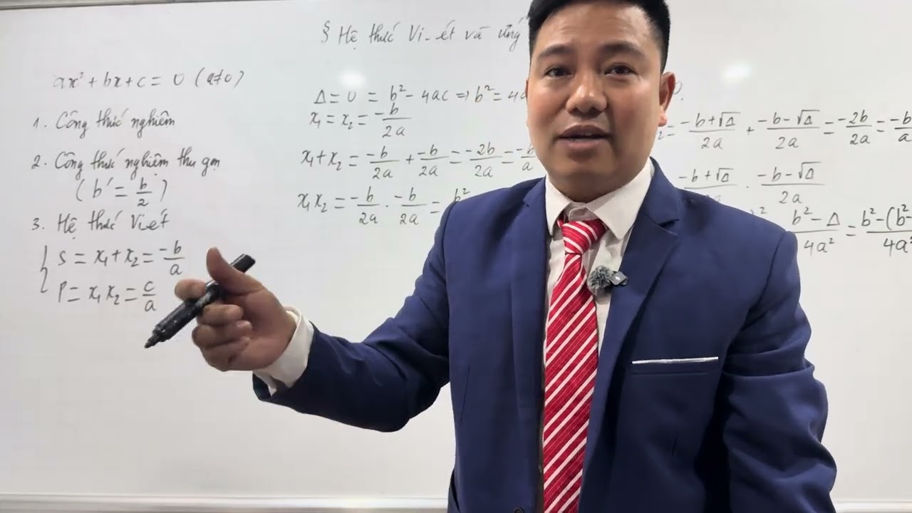Hệ thức Vi-Ét và Ứng Dụng ( Thầy Dũng Toán)