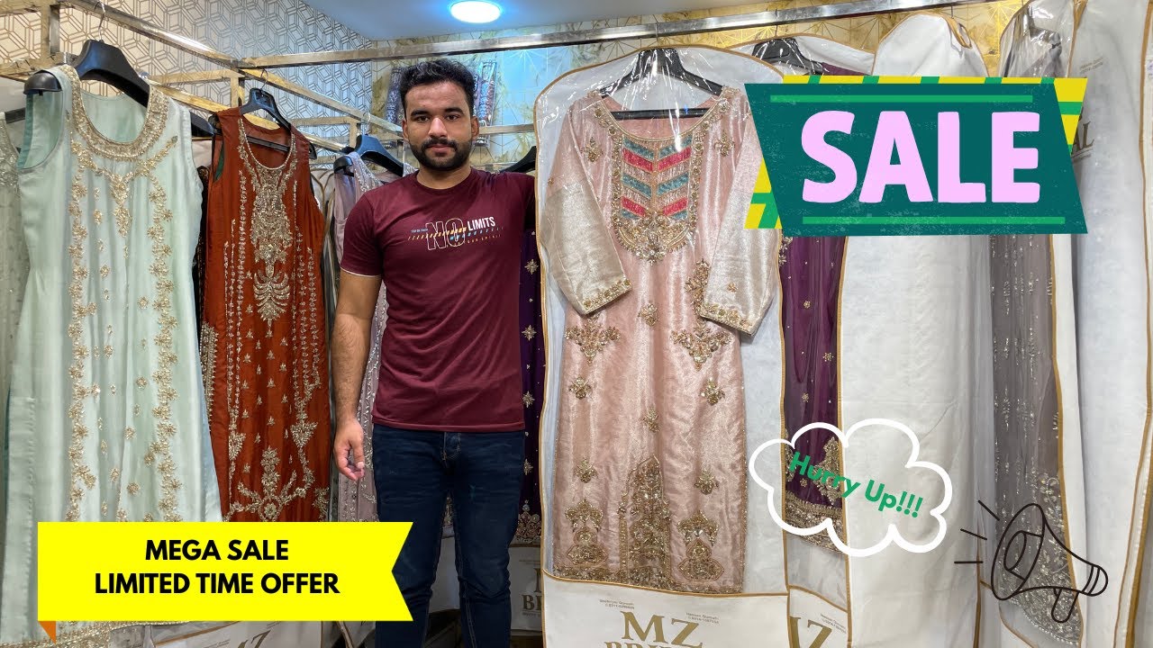 🎉 12K Party Wear Dresses | Grand Sale Mela Vlog 💃 | Stylish & Affordable | MZ Bridal Rawalpindi