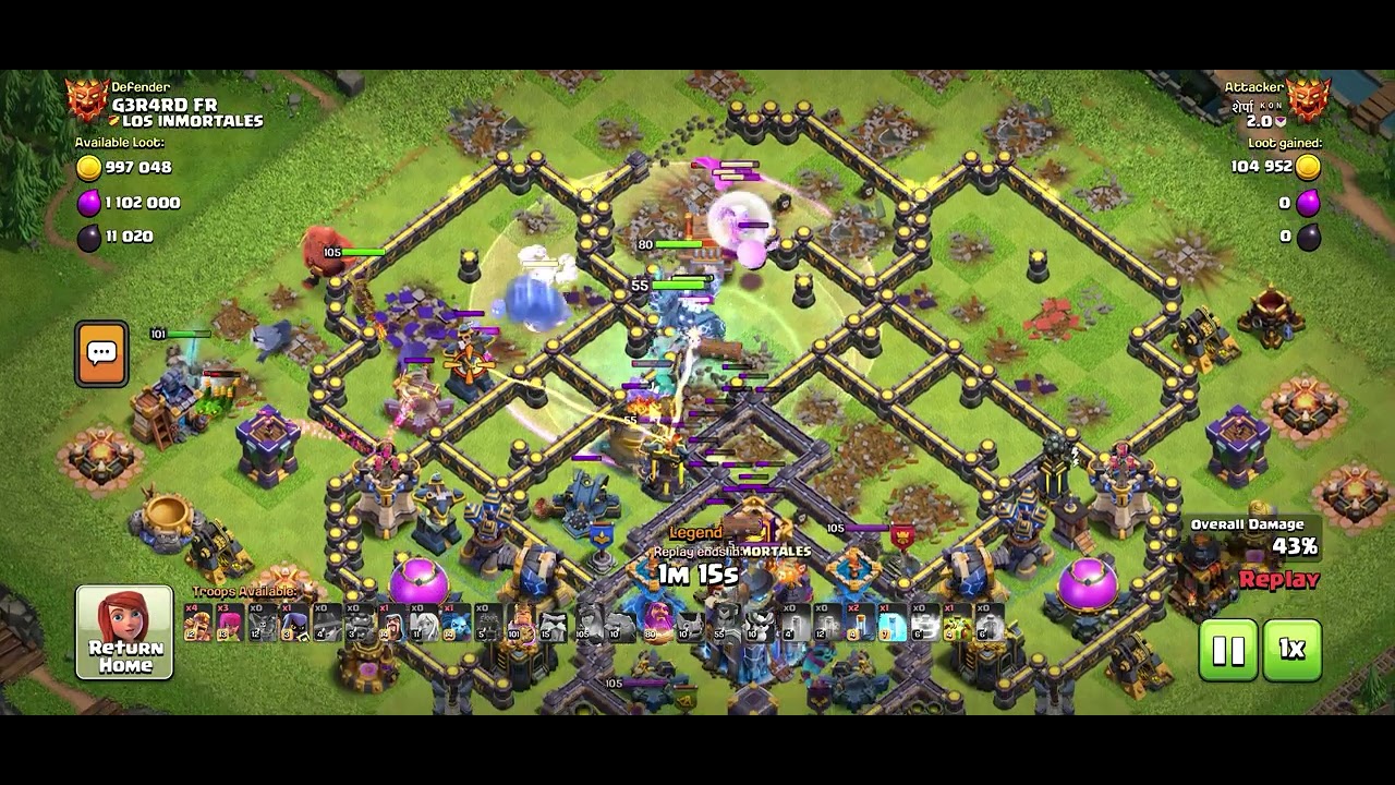 Th18 legend attack (Clash of Clans)