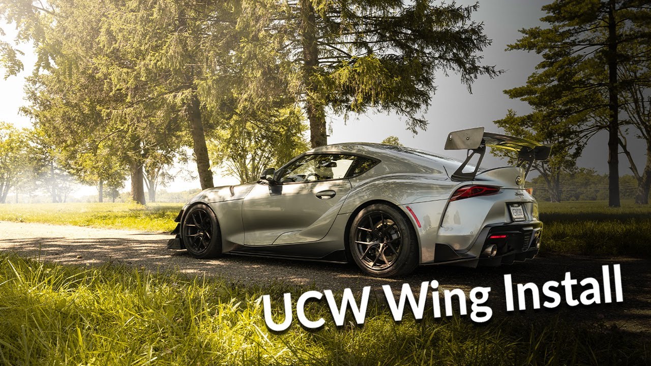 MkV Toyota Supra UCW Rear Wing Kit Installation