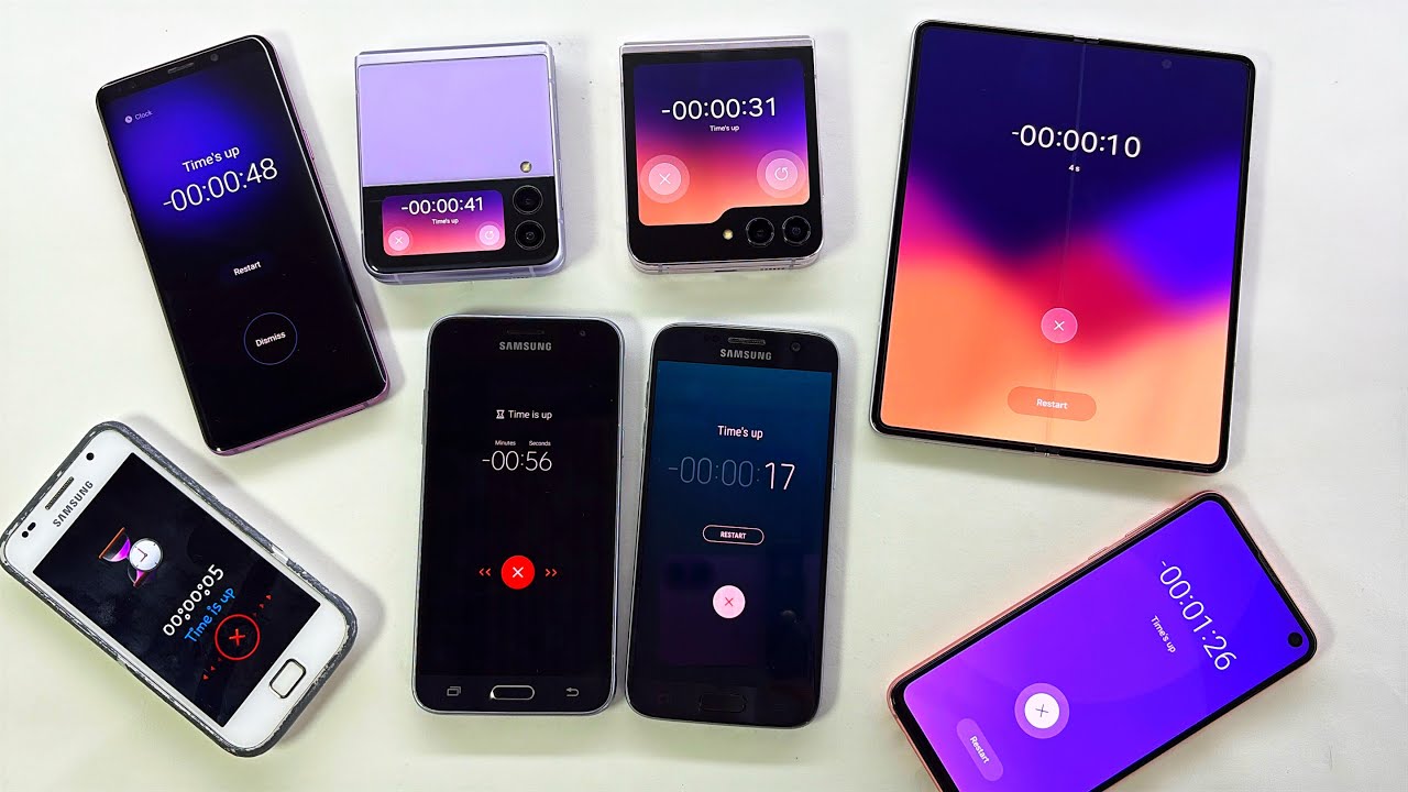 Alarm Clock + Timer Samsung S Plus, Galaxy S7, Galaxy S9, Galaxy S10e, Z Fold 3, Z Flip 3, Z Flip 5
